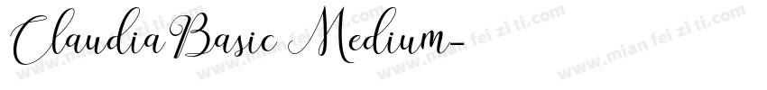 ClaudiaBasic Medium字体转换